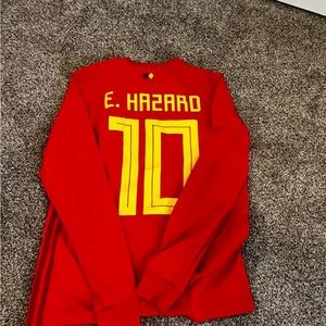 Authentic Eden Hazard ADIDAS Belgium National Team Jersey